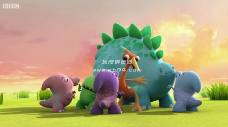 萌翻了！BBC经典英语启蒙动画片《小恐龙乐园》，每天一集开心学英语！-3