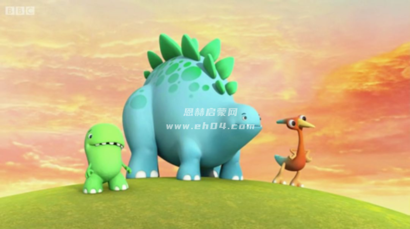 萌翻了！BBC经典英语启蒙动画片《小恐龙乐园》，每天一集开心学英语！-4