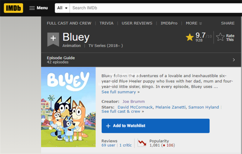 《布鲁伊》Bluey 第1季英文版[全52集][多国语言字幕][1080P][MKV]-2